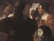 Hendrick the Brugghen David Praised by the Israelite Women oil painting reproduction